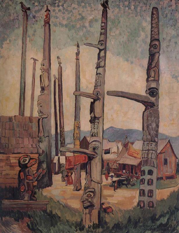 Totem Poles,Kitsukla, Emily Carr